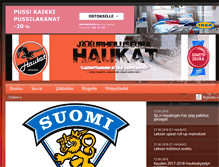 Tablet Screenshot of juniorihaukat.net